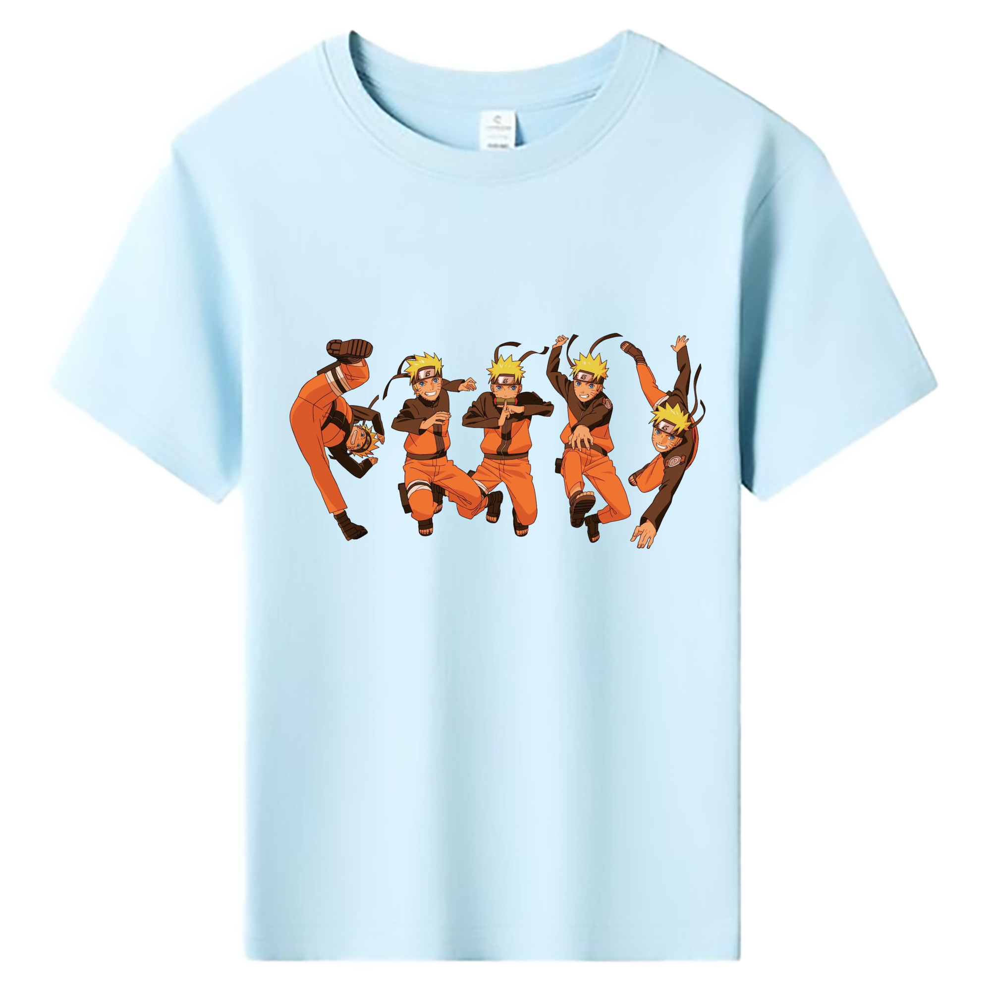 （画像用） NARUTO -ナルト- うずまき ナルト Uzumaki Naruto 綿100％キッズTシャツ（フロントプリント）